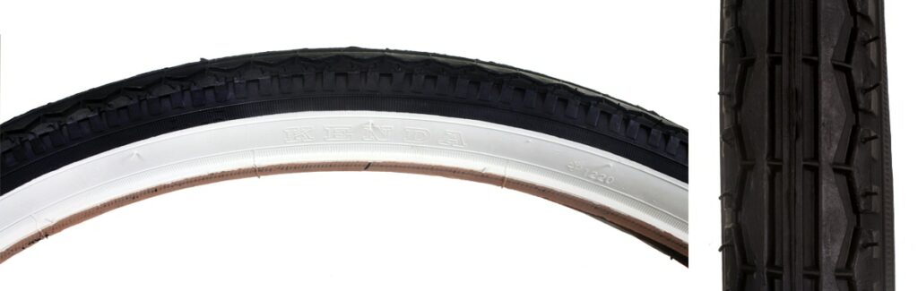 TIRE SUNLT 26x1.75 BK/WH STREET K123 WIRE