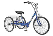 TRIKE SUN ADULT P-BU 24 7sp ALY WHL w/WH BASKET* (F)