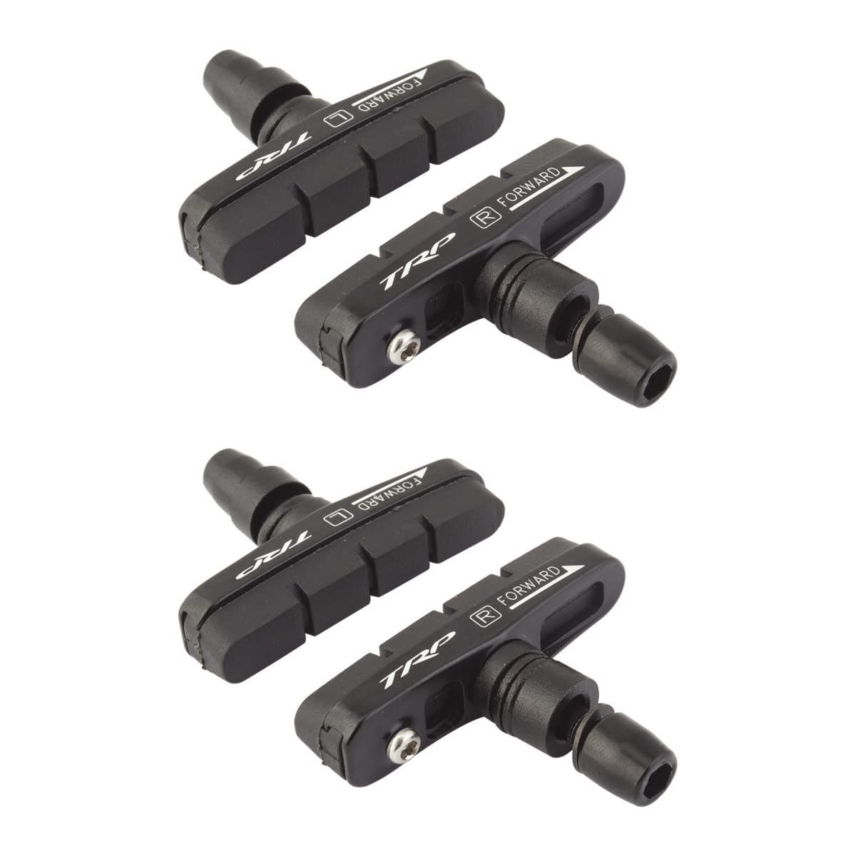 BRAKE SHOES TRP RD INPLACE CART B/O BK 4pc SET