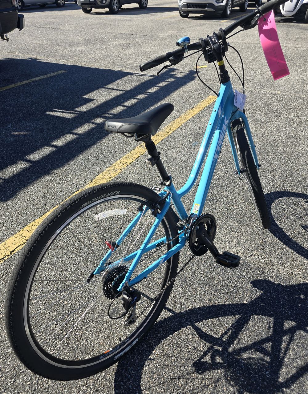 Trek Verve 3 Blue Ladies 27 Speed Comfort Bike - Image 5