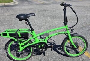 Pedego Latch Folding Ebike Green 3 Speed