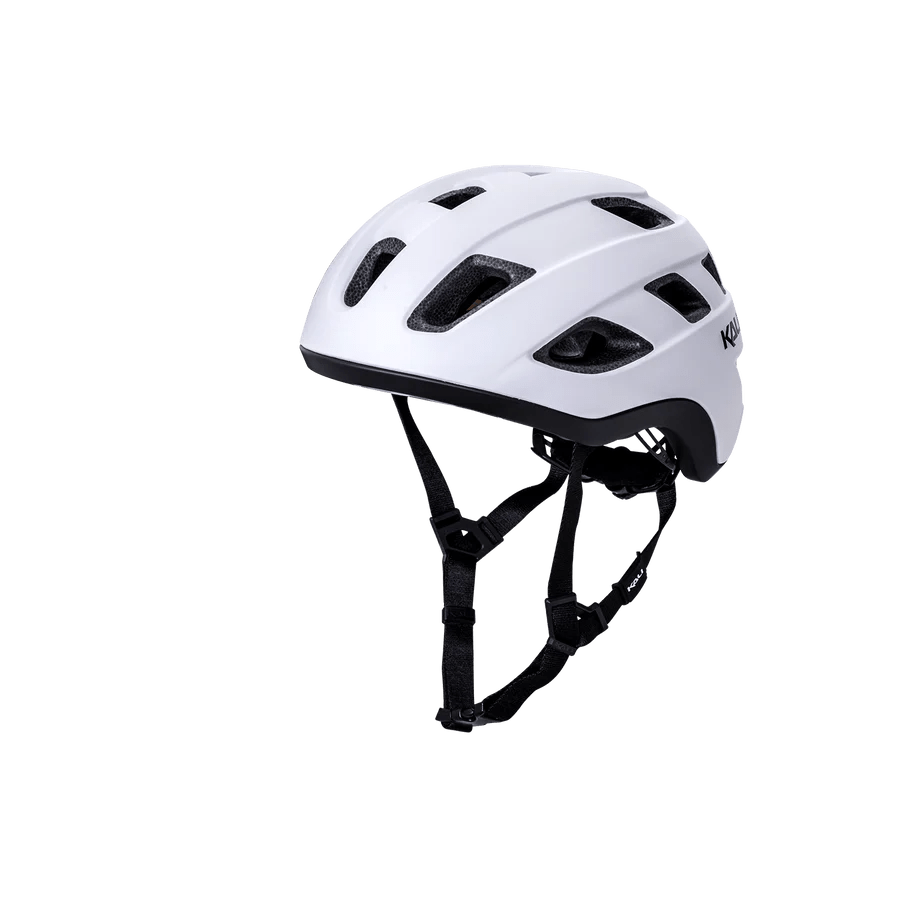 Traffic Basic Helmet Sld Mat Wht/Blk S/M - Image 3