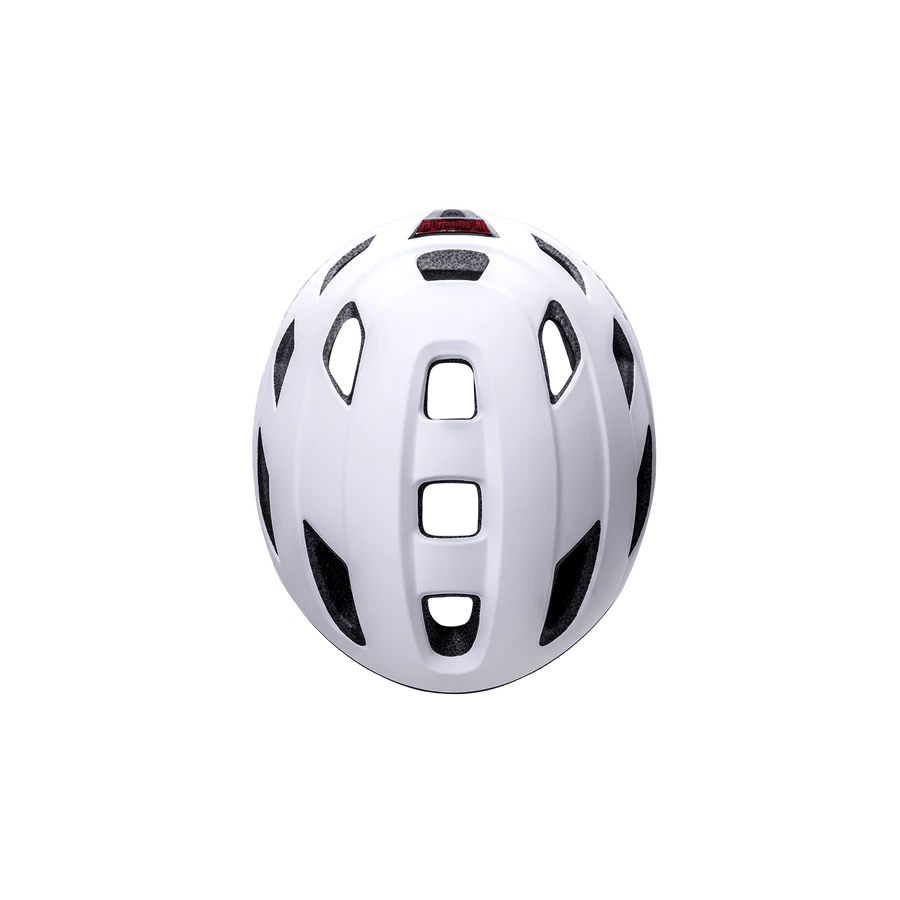 Traffic Basic Helmet Sld Mat Wht/Blk S/M - Image 2