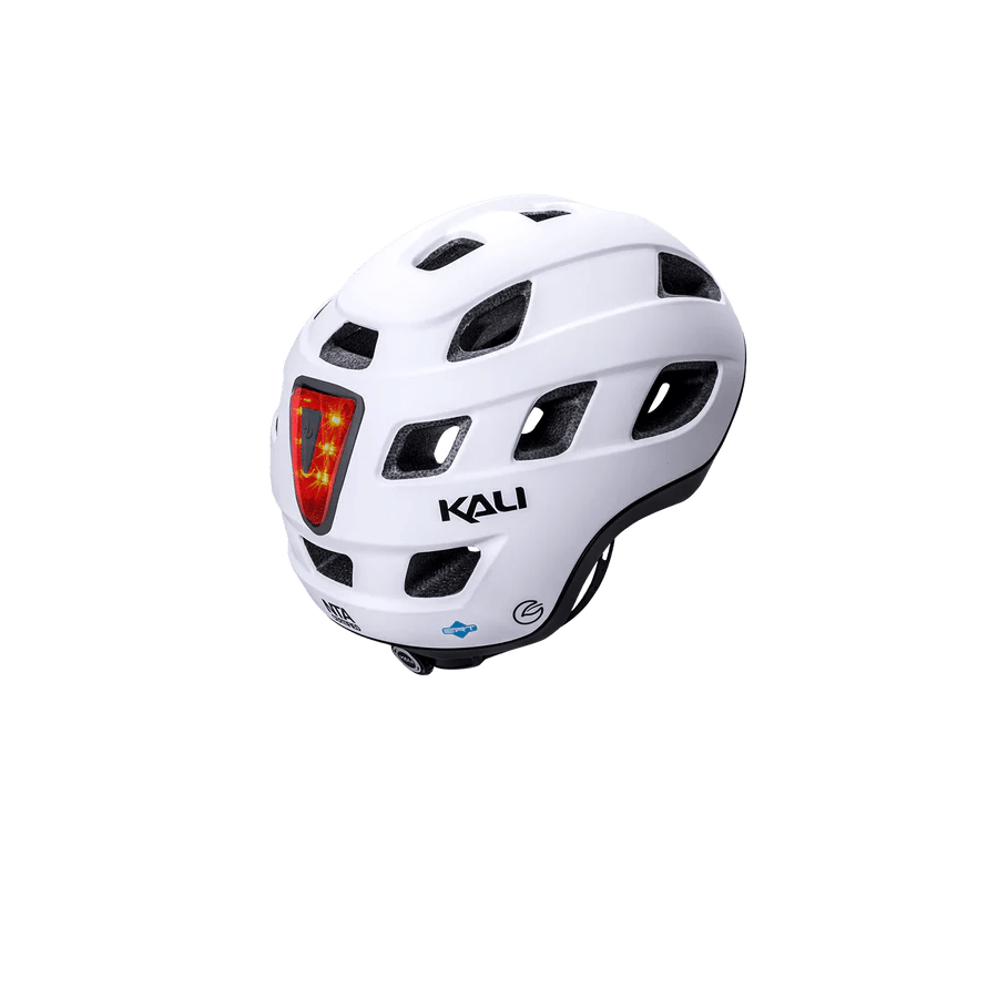 Traffic Basic Helmet Sld Mat Wht/Blk S/M